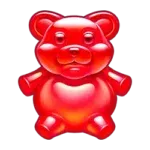 Sugar Rush rød vingummi bjørn symbol