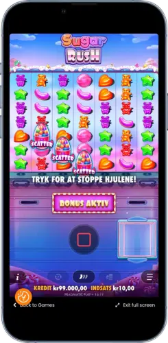 Bonus buy funktion i Sugar Rush