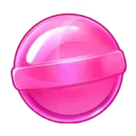 Sugar Rush pink candy symbol spilleautomat