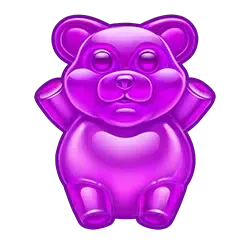 Sugar Rush lilla vingummi bjørn high value symbol