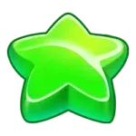 Sugar Rush grøn stjerne symbol